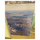 (2) Wood Wide- Backed Rolling Chairs & Poster Board (2) Wood Wide- Backed Rolling Chairs & Poster Board