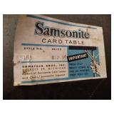 Vintage Metal Card Table Vintage Metal Card Table
