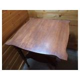 Pretty Wood Side Table w/ Shelf Pretty Wood Side Table w/ Shelf