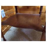 Pretty Wood Side Table w/ Shelf Pretty Wood Side Table w/ Shelf