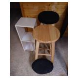 (2) Bar Stools & Small Shelf (2) Bar Stools & Small Shelf