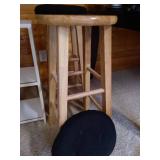 (2) Bar Stools & Small Shelf (2) Bar Stools & Small Shelf