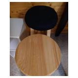 (2) Bar Stools & Small Shelf (2) Bar Stools & Small Shelf