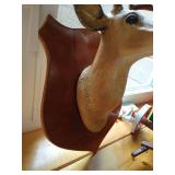 Decor - Wood Wagon & Small Deer Plaque Decor - Wood Wagon & Small Deer Plaque