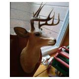 Decor - Wood Wagon & Small Deer Plaque Decor - Wood Wagon & Small Deer Plaque