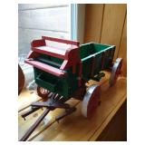 Decor - Wood Wagon & Small Deer Plaque Decor - Wood Wagon & Small Deer Plaque