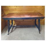 Very Neat Vintage Piano Bench With Glass Marble Claw Feet Very Neat Vintage Piano Bench With Glass Marble Claw Feet