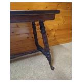 Very Neat Vintage Piano Bench With Glass Marble Claw Feet Very Neat Vintage Piano Bench With Glass Marble Claw Feet