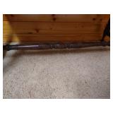 Very Neat Vintage Piano Bench With Glass Marble Claw Feet Very Neat Vintage Piano Bench With Glass Marble Claw Feet