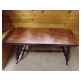 Very Neat Vintage Piano Bench With Glass Marble Claw Feet Very Neat Vintage Piano Bench With Glass Marble Claw Feet