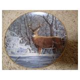 Remington Print & (2) Outdoors Collectible Plates Remington Print & (2) Outdoors Collectible Plates