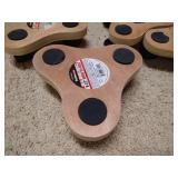(4) 8-1/2" Wood Tri-Dollies (4) 8-1/2" Wood Tri-Dollies