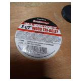 (4) 8-1/2" Wood Tri-Dollies (4) 8-1/2" Wood Tri-Dollies