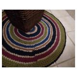 Nice Laundry Hamper & Round Rug Nice Laundry Hamper & Round Rug