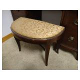 Antique Wood Vanity/Mirror & Stool Antique Wood Vanity/Mirror & Stool