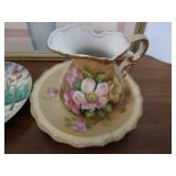 Decorative Lot - Picture, Plate & Pitcher Decorative Lot - Picture, Plate & Pitcher