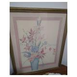 Decorative Lot - Picture, Plate & Pitcher Decorative Lot - Picture, Plate & Pitcher