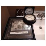 (3) Clocks & (3) Stooges (3) Clocks & (3) Stooges