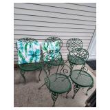 (5) Metal Patio Chairs - Heavy Duty (5) Metal Patio Chairs - Heavy Duty