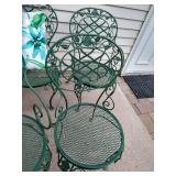 (5) Metal Patio Chairs - Heavy Duty (5) Metal Patio Chairs - Heavy Duty