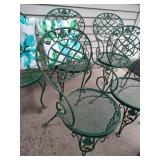 (5) Metal Patio Chairs - Heavy Duty (5) Metal Patio Chairs - Heavy Duty