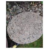 (3) Granite Path Slabs & Metal Decoration (3) Granite Path Slabs & Metal Decoration