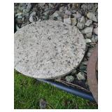 (3) Granite Path Slabs & Metal Decoration (3) Granite Path Slabs & Metal Decoration