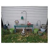 Yard Decor - Bench, Pots, Etc Yard Decor - Bench, Pots, Etc