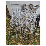 White Garden Edging & Outdoor Clock White Garden Edging & Outdoor Clock