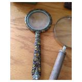 Misc Lot - Magnifying Glasses, Knife, Etc Misc Lot - Magnifying Glasses, Knife, Etc
