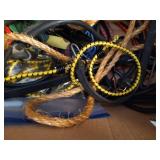 Box of Hoses, Bungee Cords, Straps, Etc Box of Hoses, Bungee Cords, Straps, Etc