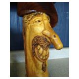 (2) Hand Carved Wooden Faces (2) Hand Carved Wooden Faces