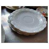 China & Glass Dish Lot - Some Uranium Glass China & Glass Dish Lot - Some Uranium Glass