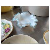 China & Glass Dish Lot - Some Uranium Glass China & Glass Dish Lot - Some Uranium Glass