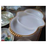 China & Glass Dish Lot - Some Uranium Glass China & Glass Dish Lot - Some Uranium Glass