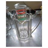 (4) Glass Pitchers (4) Glass Pitchers