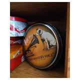 (3) Shelves of Empty Tins (3) Shelves of Empty Tins