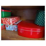 (3) Shelves of Empty Tins (3) Shelves of Empty Tins