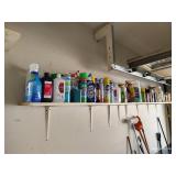 Shelf FULL of Products - Cleaning, Aerosols, Etc Etc Shelf FULL of Products - Cleaning, Aerosols, Etc Etc