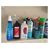 Shelf FULL of Products - Cleaning, Aerosols, Etc Etc Shelf FULL of Products - Cleaning, Aerosols, Etc Etc