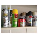 Shelf FULL of Products - Cleaning, Aerosols, Etc Etc Shelf FULL of Products - Cleaning, Aerosols, Etc Etc