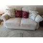 Beige Loveseat & Pillows