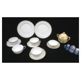 Antique Nippon, Porcelain, Blue Lusterware, Cottage Ware