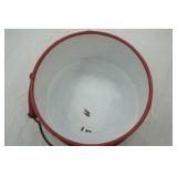 Enamelware Stockpot (Black with Red Trim)