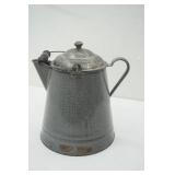 Vintage Enamelware Coffee Pot