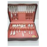Oneida Silverware Chest & 36 pieces