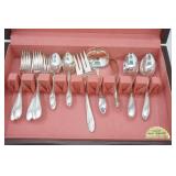 Oneida Silverware Chest & 36 pieces