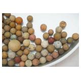 Antique Clay Marbles (94ct)