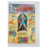 Vintage Action Comics #373 SUPERMAN featuring SUPERGIRL 1969