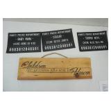 Decorate Wood Sign & Novelty Tag Board Signs (3ct)